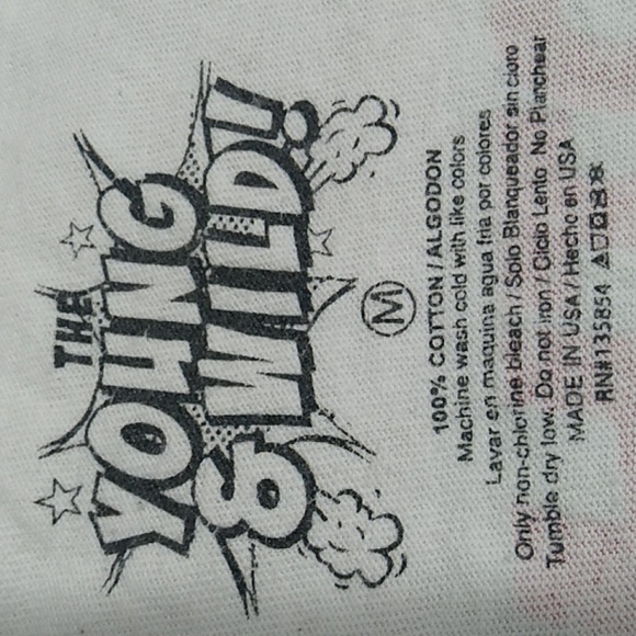 SALE! RARE! Vintage The Young & Wild! Fear Nothing Trust No One Shirt (X-60) - Picture 6 of 6